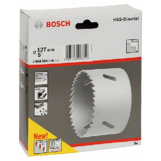 Scie cloche HSS bimétallique pour adaptateur standard, 127 mm, 5"-Lire la description