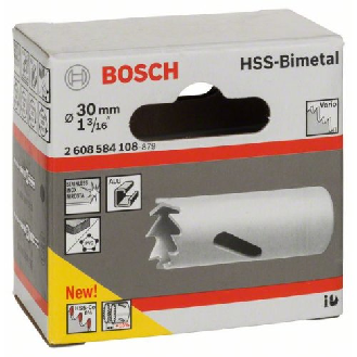 Scie cloche HSS bimétallique pour adaptateur standard, 30 mm, 1 3/16"-Lire la description