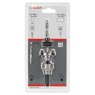 Adaptador hexagonal Q-Lock para coronas 14-210mm 1/2,5/8 + broca centradora - BOSCH 2609390589-Leer más
