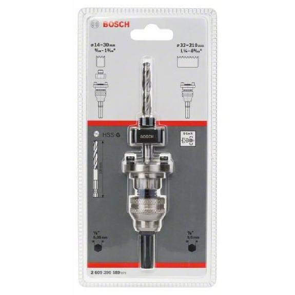 Sechskantadapter, 14 - 210 mm-Beschreibung lesen
