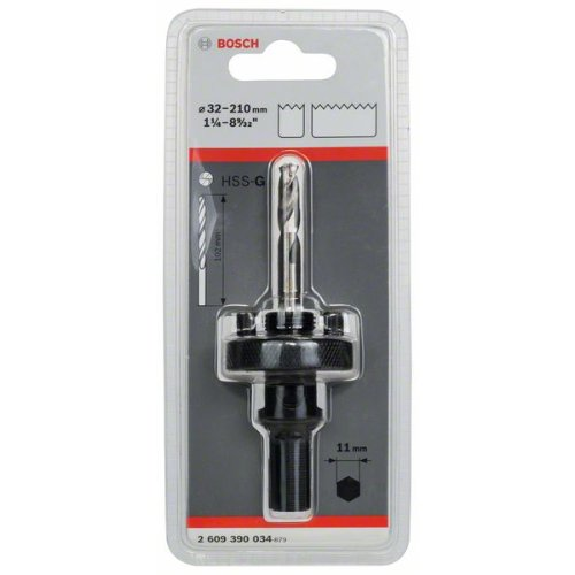 Sechskantadapter, 5/8" - 18 UNF, 32 - 210 mm Sechskantadapter, 5/8" - 18 UNF, 32 - 210 mm-Beschreibung lesen