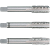 246060UNC - Juego de 3 machos para roscar a mano UNC DIN 352 HSS rectificados con rosca No.6