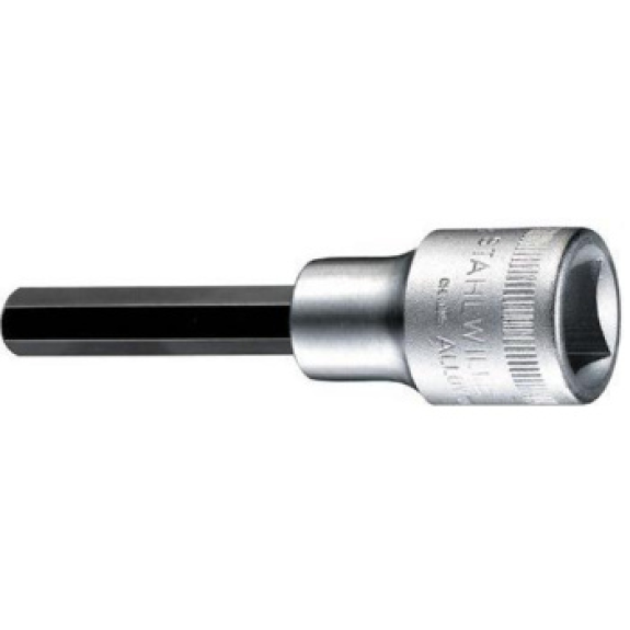 Punta de atornillar STAHLWILLE, 8 mm 1/2" 80 mm para hexágono interior-Leer más