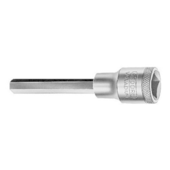 Punta de atornillar GEDORE, 12 mm 1/2" 140 mm para tornillos con hex. interior-Leer más