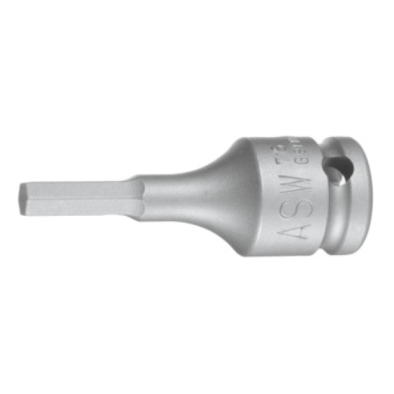 Dado ASW, 12 mm, hexágono interior, accionamiento 3/8", longitud 50 mm-Leer más