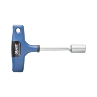 Llave de vaso hexagonal ATORN, 13x125 mm con mango en T-Leer más