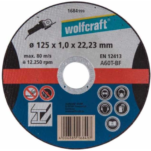 1 disco para cortar metales   125x1x22,2 mm-Leer más