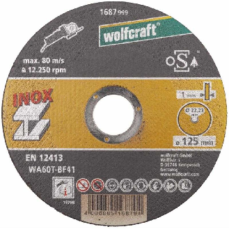 1 disco para cortar acero inoxidable   125x1,0x22,2 mm-Leer más