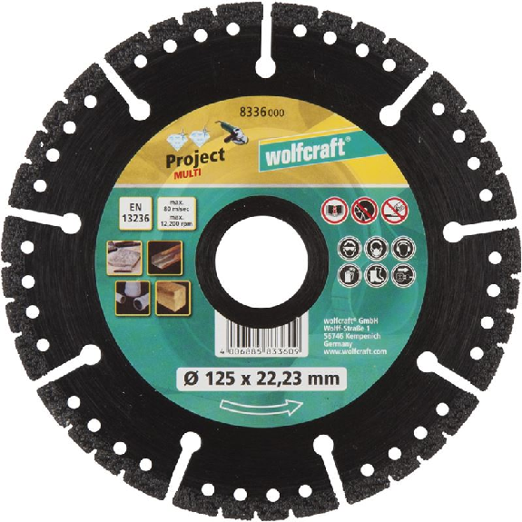 1 disco de corte de diamante Pro Multi   125 mm-Leer más