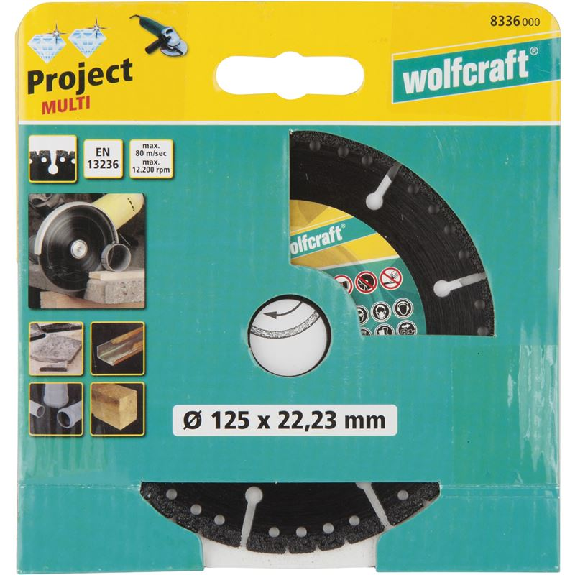 1 disco de corte de diamante Pro Multi   125 mm-Leer más