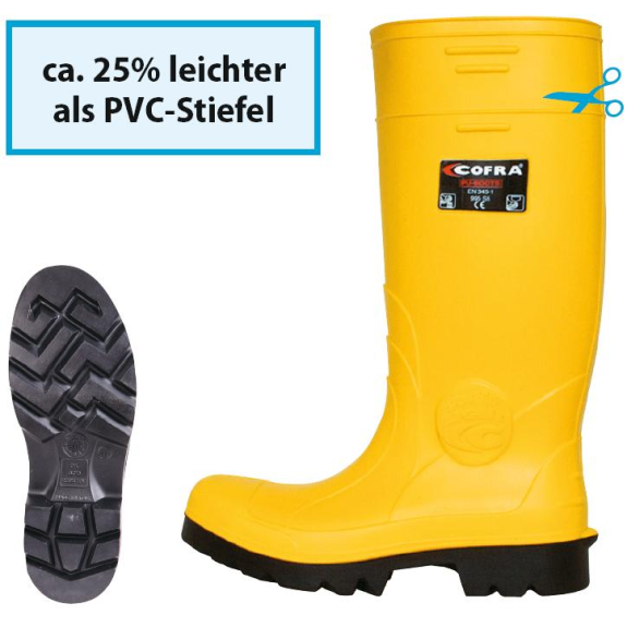 BARLETTA, PU - Stiefel, , EN 345 S5, ca. 38 cm hoch, Gelb, Gr.40 BARLETTA, PU - Stiefel, , EN 345 S5, ca. 38 cm hoch, Gelb, Gr.40-Beschreibung lesen