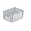 Bac gerbable grand volume PP gris 60x80x42 cm par 1