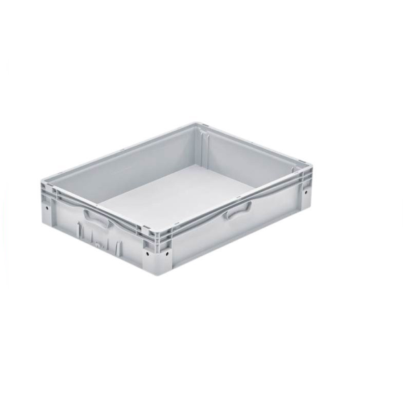 Bac gerbable grand volume PP gris 60x80x17,5 cm par 1-Lire la description