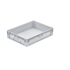 Bac gerbable grand volume PP gris 60x80x17,5 cm par 1