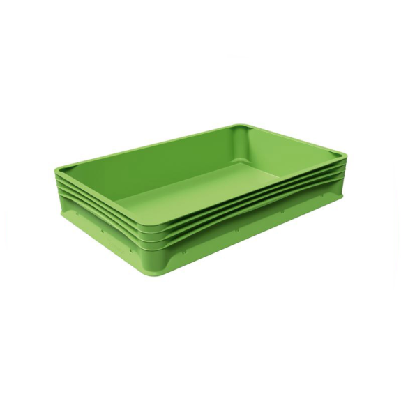 Bac gerbable recyclé PP vert 30x40x22 cm par 1-Lire la description