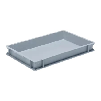 Bac gerbable standard PP Gris 40x60x17 cm-Lire la description