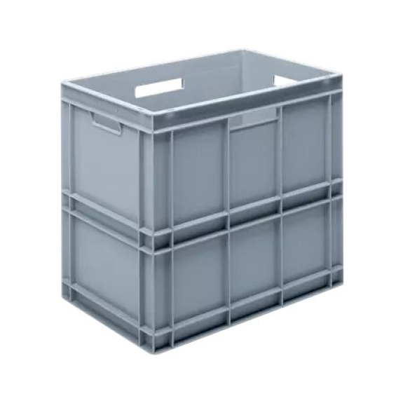 Bac gerbable standard PP Gris 40x60x54,4 cm-Lire la description