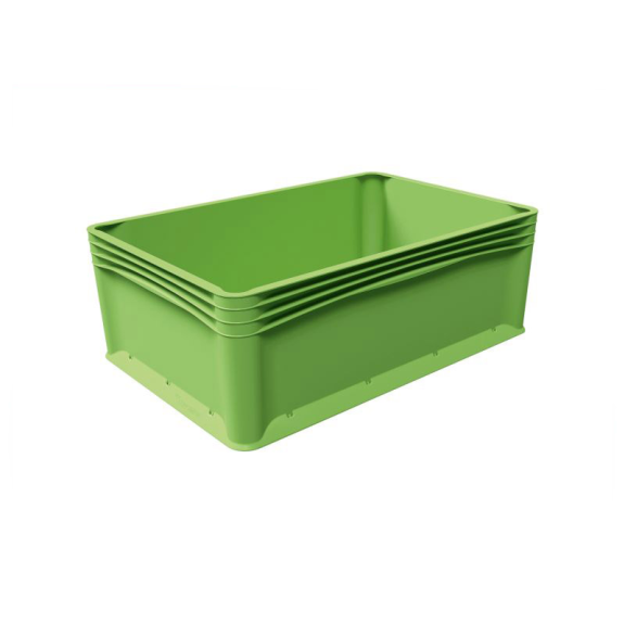 Bac gerbable recyclé PP vert 40x60x32 cm par 1-Lire la description