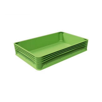 Bac gerbable recyclé PP vert 30x40x12 cm par 1-Lire la description
