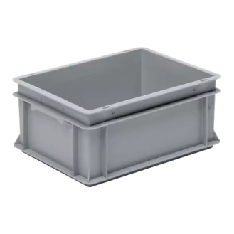 Bac gerbable standard PP Gris 30x30x14,5 cm-Lire la description