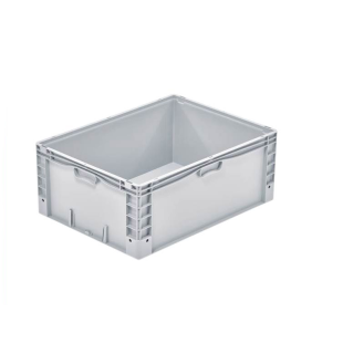 Bac gerbable grand volume PP gris 60x80x32 cm par 1-Lire la description
