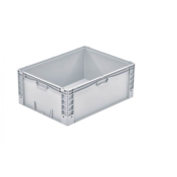 Bac gerbable grand volume PP gris 60x80x32 cm par 1-Lire la description