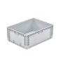 Bac gerbable grand volume PP gris 60x80x32 cm par 1