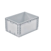 Bac gerbable grand volume PP gris 60x80x42 cm par 1