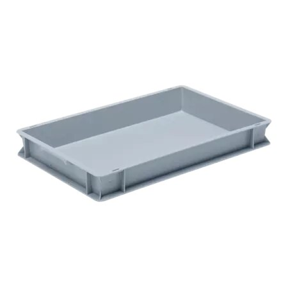 Bac gerbable standard PP Gris 40x60x12 cm-Lire la description