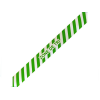Ruban de marquage au sol vert/blanc par 1
