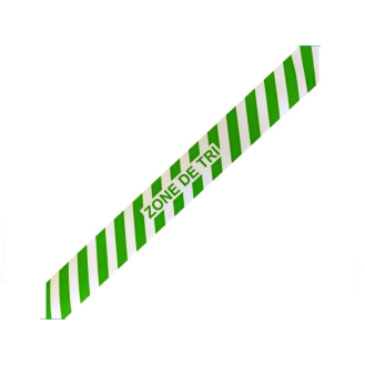 Ruban de marquage au sol vert/blanc par 1-Lire la description