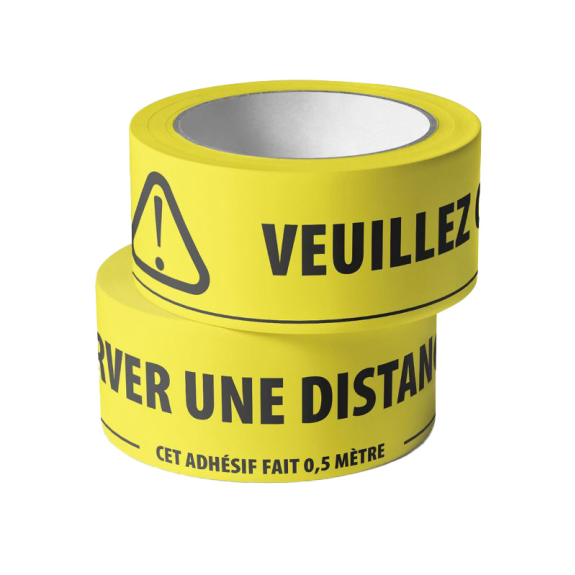 Ruban de distanciation 4,8cm x 33 M par 6-Lire la description