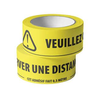 Ruban de distanciation 4,8cm x 33 M par 6-Lire la description