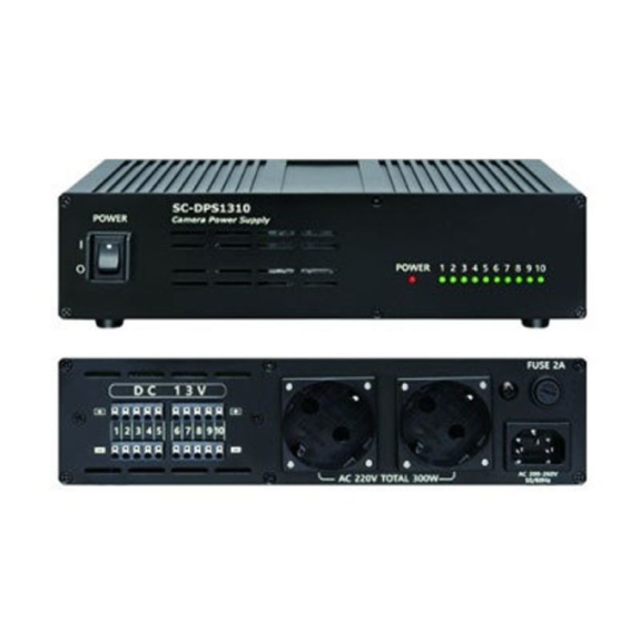 SC-DPS1310P2 SeeEyes, Netzgerät, für 10 Kameras, je 12VDC, 2 Rekorder/Monitore, je 230VAC SC-DPS1310P2 SeeEyes, Netzgerät, für 10 Kameras, je 12VDC, 2 Rekorder/Monitore, je 230VAC-Beschreibung lesen