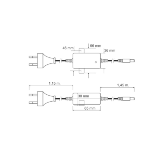 Psd12010, 12V DC, 1A Netzteil-Lire la description