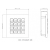 Tastatur Modul VTO4202F-MK aus Edelstahl IP54 IK07