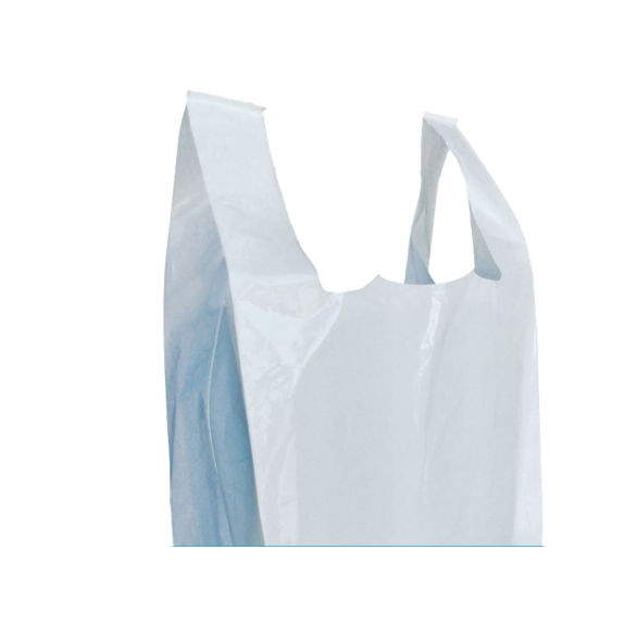 Sacs plastiques à bretelle blanc 26x45 cm par 500-Lire la description