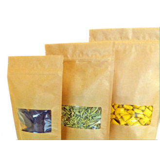 SAC DOYPACK KRAFT FENETRE 19 x 28 x 4,3 cm par 200-Lire la description