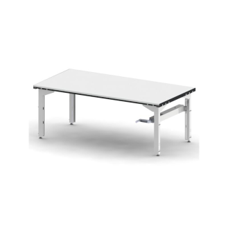 Table préparation sur vérins hydrauliques avec manivelle 130 x 90 cm par 1 unite-Lire la description