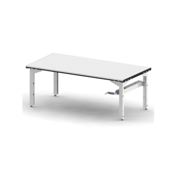 Table préparation sur vérins hydrauliques avec manivelle 180 x 90 cm par 1 unite-Lire la description