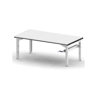 Table préparation sur vérins hydrauliques avec manivelle 160 x 90 cm par 1 unite-Lire la description
