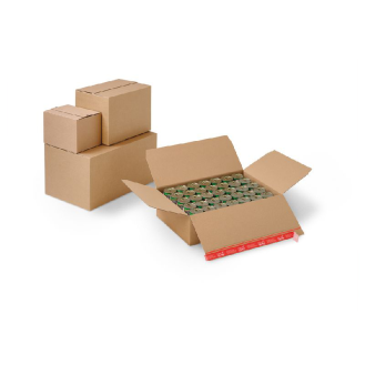 Carton fermeture adhésive et bande arrachage 58,5 x 39,2 x 15 cm par 10 unités-Lire la description