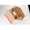 Carton fermeture adhésive et bande arrachage 30,5 x 22,8 x 7-16cm - Pack de 10