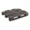 Palette plastique 1200 x 1000 x 160 mm plancher ajouré 9 pieds par 1 UNITE