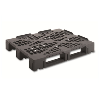 Palette plastique 1200 x 1000 x 160 mm plancher ajouré 9 pieds par 1 UNITE-Lire la description