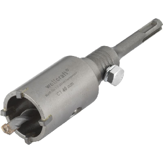 1 sierra de corona de perforación CT con vástago SDS-plus ø 40 mm-Leer más