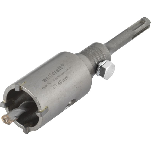 1 sierra de corona de perforación CT con vástago SDS-plus ø 40 mm-Leer más