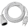 Alargador eléctrico IP20 H05VV-F 3G15 para uso en interiores 10 (Blanco)