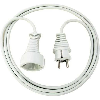 Alargador eléctrico IP20 H05VV-F 3G15 para uso en interiores 2 (Blanco)