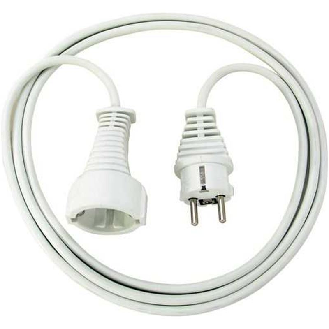 Alargador eléctrico IP20 H05VV-F 3G15 para uso en interiores 2 (Blanco)-Leer más